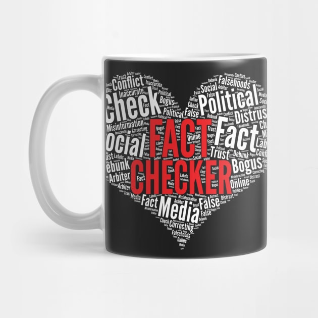 Fact-Checker Heart Shape Word Cloud Design graphic by theodoros20